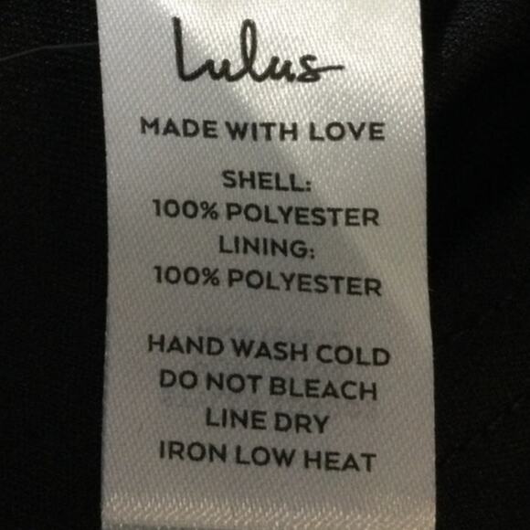 LULU'S XL Glamorous Stunner Black Satin Beaded Strapless Mini Dress NEW B132 - Picture 8 of 8